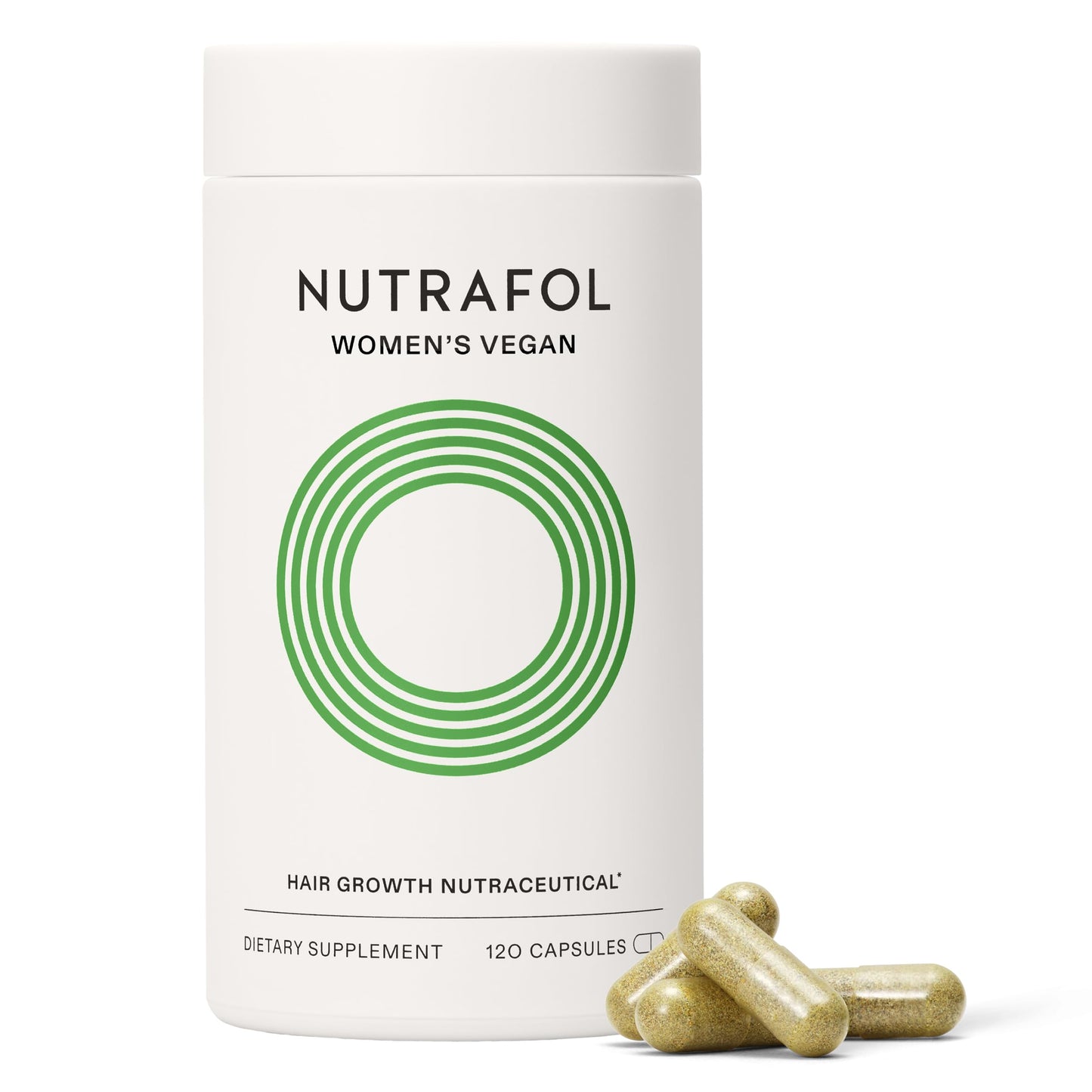 Nutrafol Women's Hair Growth Supplements, For Women 18-44 Years Old, Clinically Tested for Visibly Thicker, Stronger Hair, 100% Vegan Ingredients,