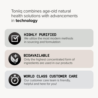 Toniiq Ultra High Potency 1400mg NAD Supplement - NAD+ Nicotinamide B3 Blend with D-Ribose, Niacin -with RiaGev - 3rd Party Tested Toniiq buy supplements Au