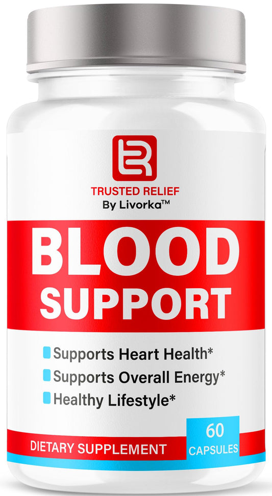 Trusted Relief Blood Support Capsules - Official TrustedRelief Blood Support Vitamin Pills, Natural Trusted Relief Advanced Premium Formula Wellness & Overal Health, 60 Capsules for 1 Month LIVORKABuy Supplements Australia