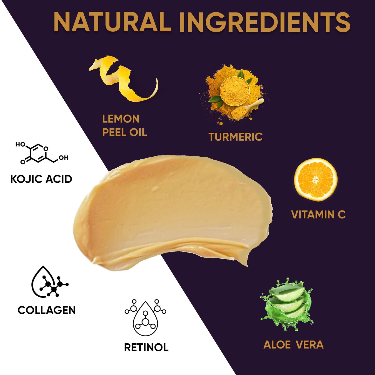 VALITIC Vitamin C & Turmeric Clay Mask - Dark Spot Corrector with Kojic Acid, Hyaluronic Acid & Retinol - Skin Care Routine for Minimizing Pores & Blackheads