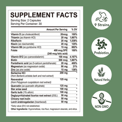 Rigma Herbal BEE Gut Health - Gas and Bloating Relief, Constipation, Leaky Gut Repair - Gut Cleanse & Restore Digestion