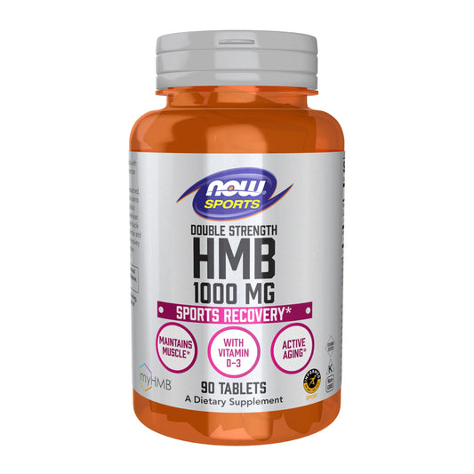 NOW Foods Sports Nutrition, HMB (β-Hydroxy β-Methylbutyrate), Double Strength 1,000 mg, 90 Tablets NOW Foods buy supplements Au