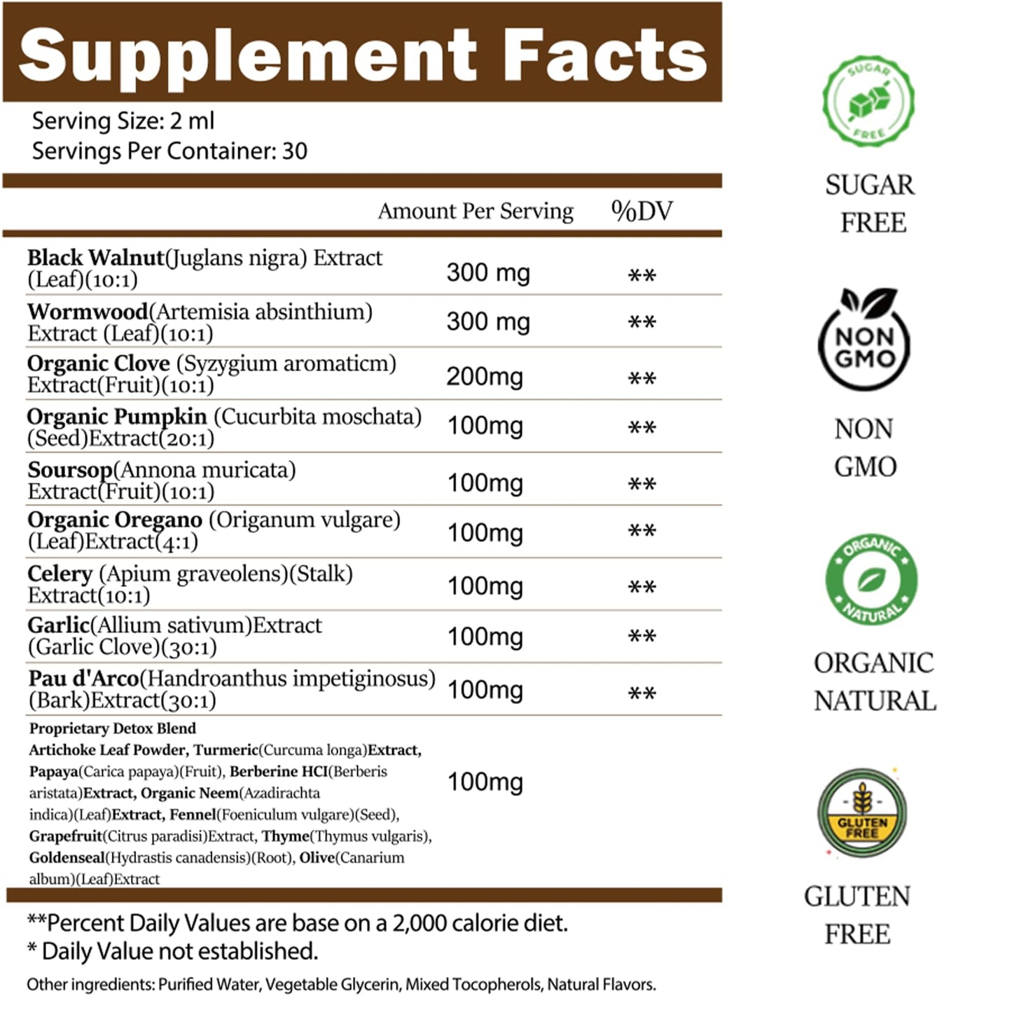 Scibalia Wormwood Black Walnut Clove Cleanse for Human Drops, 19-in-1 Triple-Action Gut Detox & Digestive Wellness Organic Wormwood Tincture w. Soursop