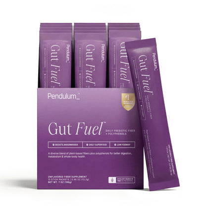 Pendulum Gut Fuel - Fiber + Polyphenol, Prebiotic Blend to Support Digestion, Microbiome Balance, and Help Reduce Hunger for Women and Men