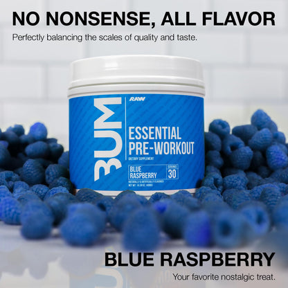 RAW Nutrition - Essential Pre - Chris Bumstead Pre Workout Formula, Sports Nutrition Pre-Workout Powders | Men & Womens Drink, Energy Powder