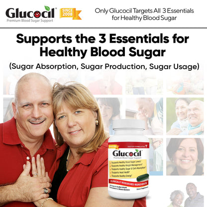 Glucocil – Softgels - Premium Blood Sugar Support - New Clinical Study Published March 2026-3 Million Bottles Sold - Supports the 3 Essentials