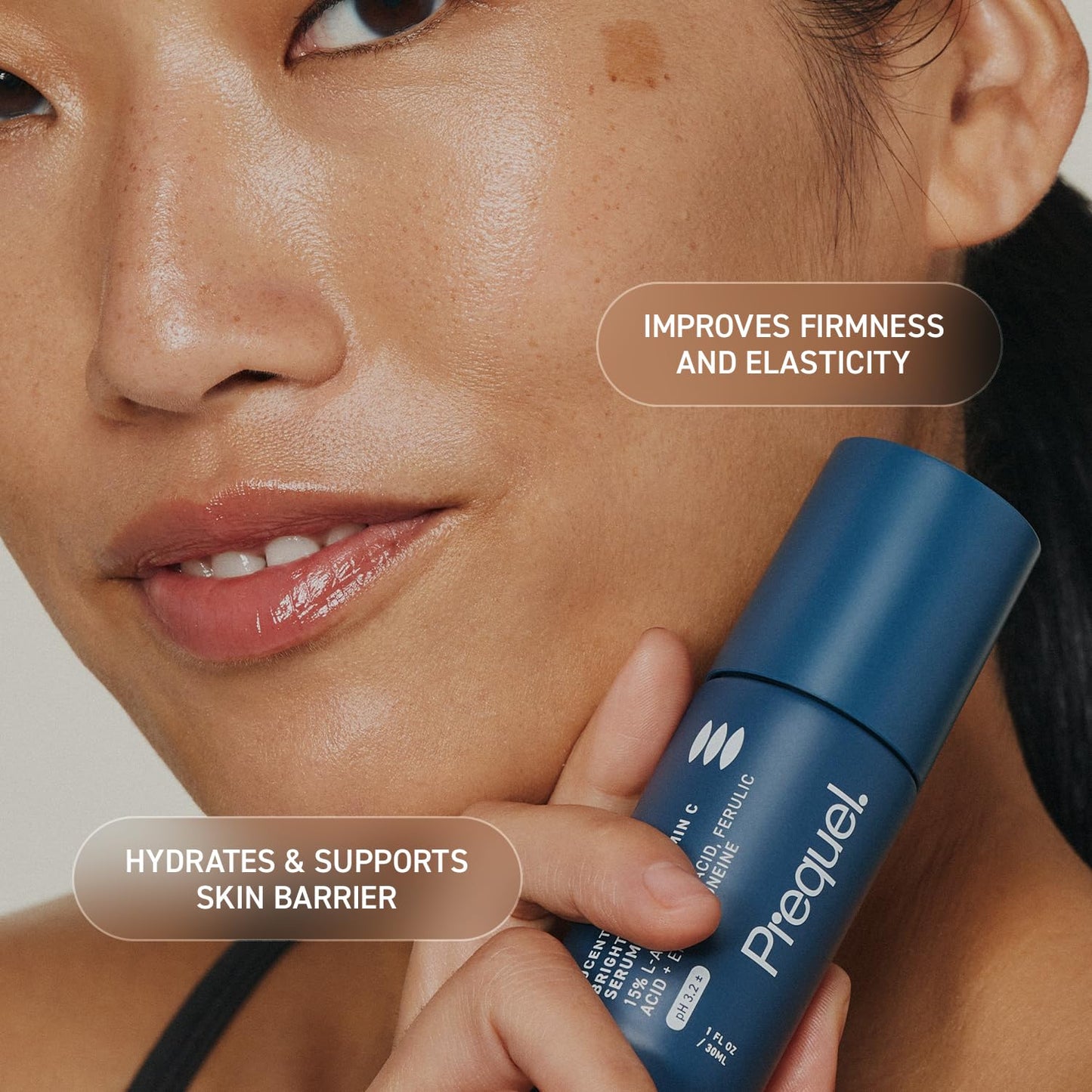 Prequel Skin Lucent-C, Vitamin C Serum for Face. Professional Facial L-Ascorbic Acid, Ferulic Acid Formula with Niacinamide.