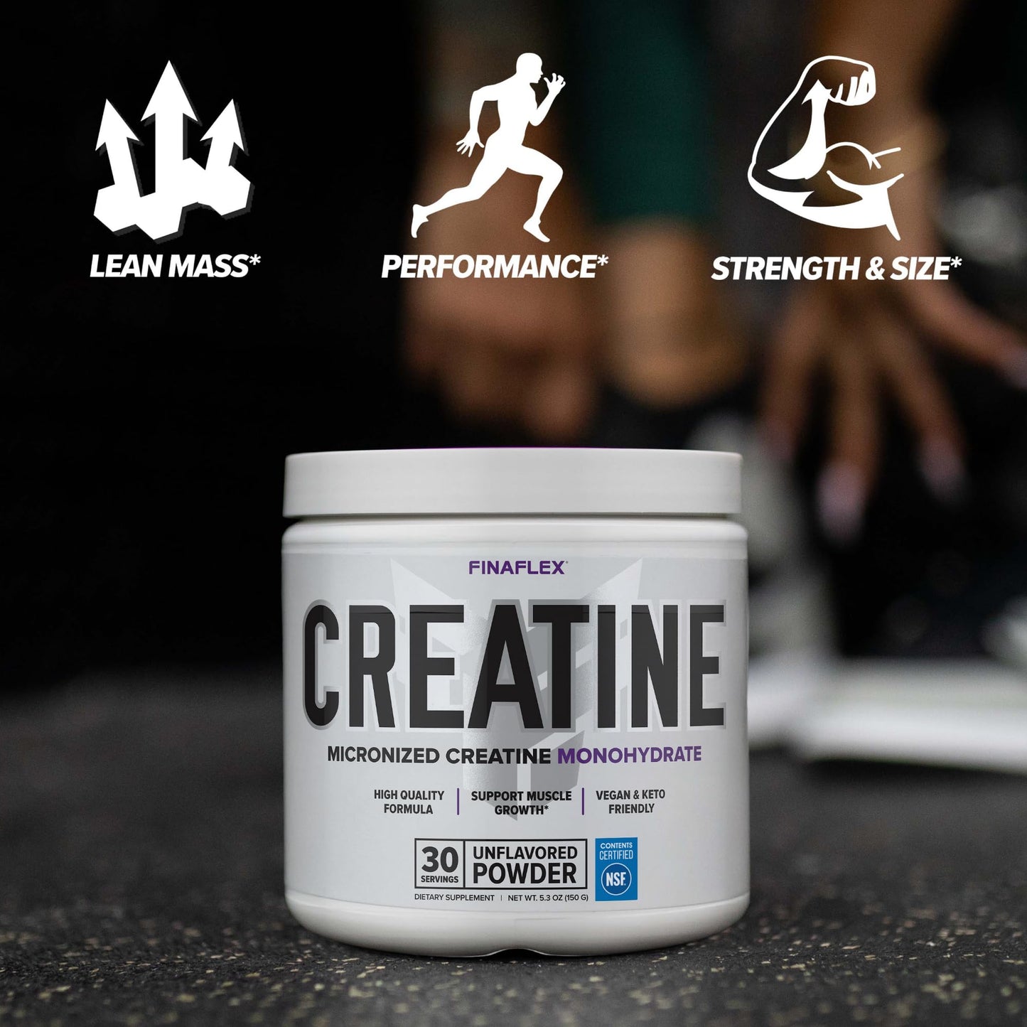 FINAFLEX PURE CREATINE, Unflavored - 5.3 oz - Promotes Muscular Strength, Size & Performance - 100% Pure