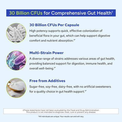 Gundry MD® 24 Strain Probiotic with 30 Billion CFUs, 30 Count