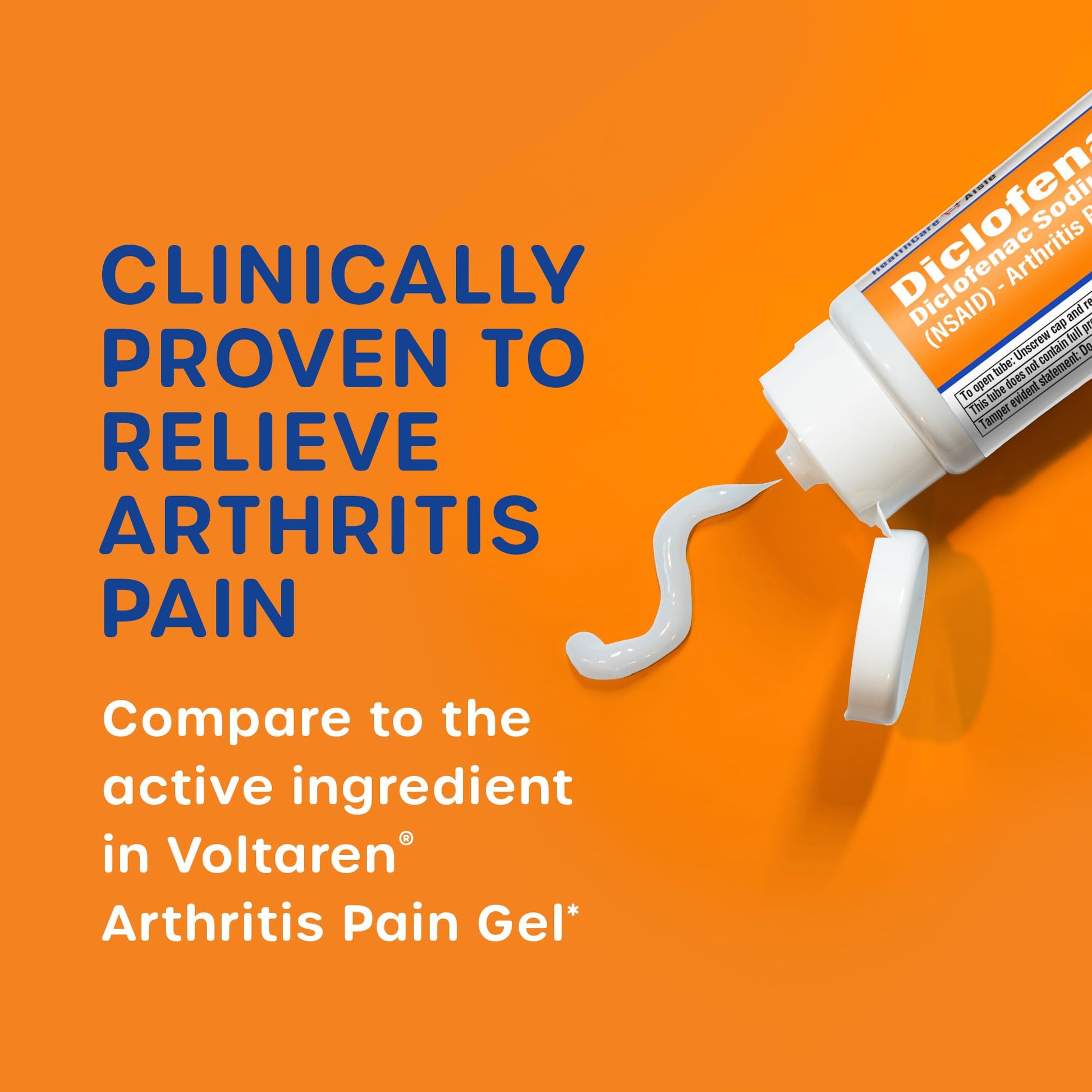 HealthCareAisle Diclofenac Gel, 1%, Arthritis Pain Relief - 100 g tube - Original Prescription Strength (NSAID) HealthCareAisleBuy Supplements Australia