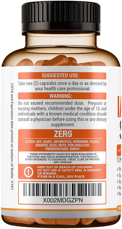 10 in 1 Immune Support Supplement (No Fillers) | Vitamin C, Zinc, Elderberry, Echinacea, Turmeric, Probiotics |Immunity Booster for Multi-System Immune Defense,