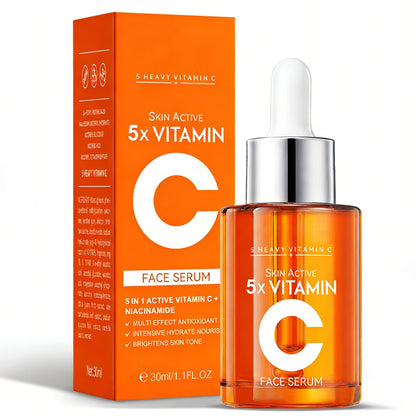 Vitamin C Face Serum with Hyaluronic Acid Niacinamide and Aloe Vera For All Skin Types Anti-Aging & Hydrating Serum Helps Reduce