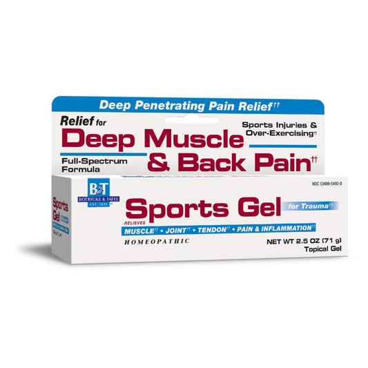 Nature's Way Boericke & Tafel Sports Gel, Relief for Deep Muscle, Joint, Tendon, & Back Pain and Inflammation, Homeopathic, 2.5 oz Nature's WayBuy Supplements Australia