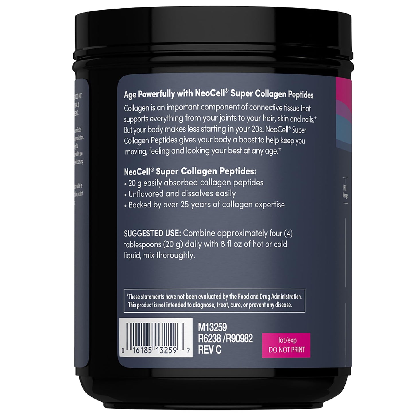 NeoCell Super Collagen Peptides Powder | 30 Servings | Unflavored | Types I & III | Grass Fed Bovine Supplement | Hair, Skin, & Nails | for Women and Men