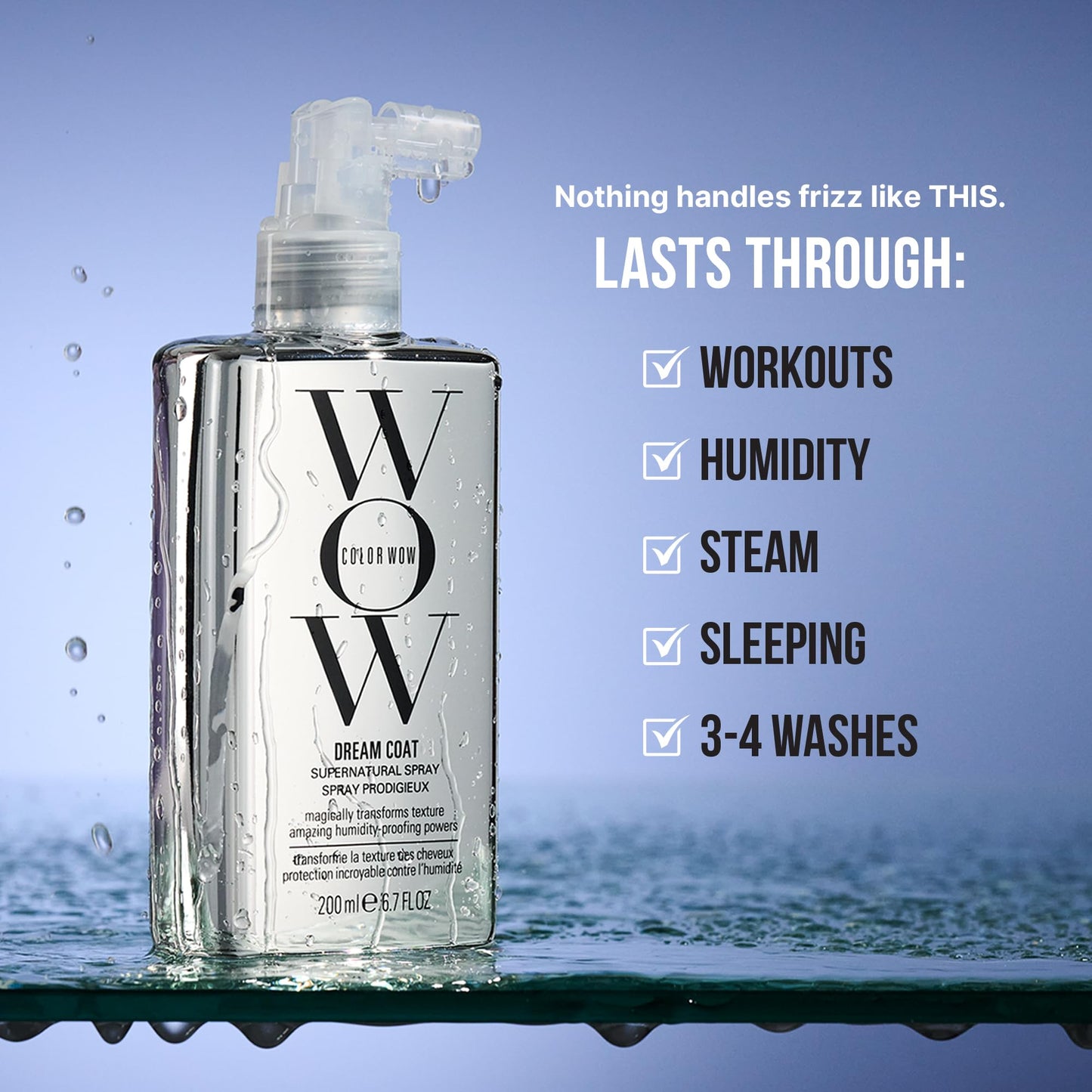 COLOR WOW Dream Coat Supernatural Spray, 6.7 Fl Oz – Keep Your Hair Frizz-Free and Shiny No Matter the Weather