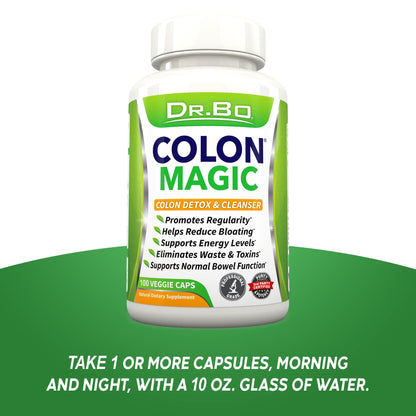 Colon Cleanse Detox Formula - Natural Bowel Cleanser Pills for Intestinal Bloating & Fast Digestive Cleansing - Daily Constipation Relief Supplement Gut