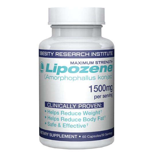 Lipozene Weight-Management Fiber Supplement, 60 Capsules | Non-Stimulant Glucomannan Formula for Healthy Lifestyle Support