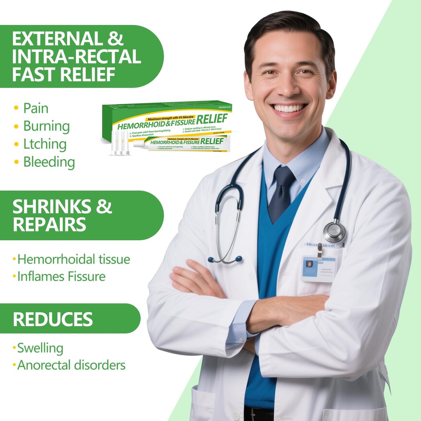 Dr.Goddyik Maximum Strength Hemorrhoid & Fissure Relief Cream Ointment with Aloe & Vitamin E - Fast Acting, Long Lasting Soothe for Itching, Burning & Fissures Dr.GoddyikBuy Supplements Australia