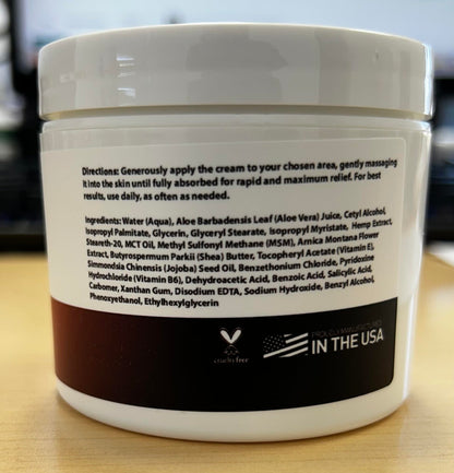 Medical Miracles Hemp Cream - Ideal for Hips, Joints, Neck, Back, Elbows, Fingers, Hands, and Knees (1000mg) Now NEW 4OZ Size Medical MiraclesBuy Supplements Australia