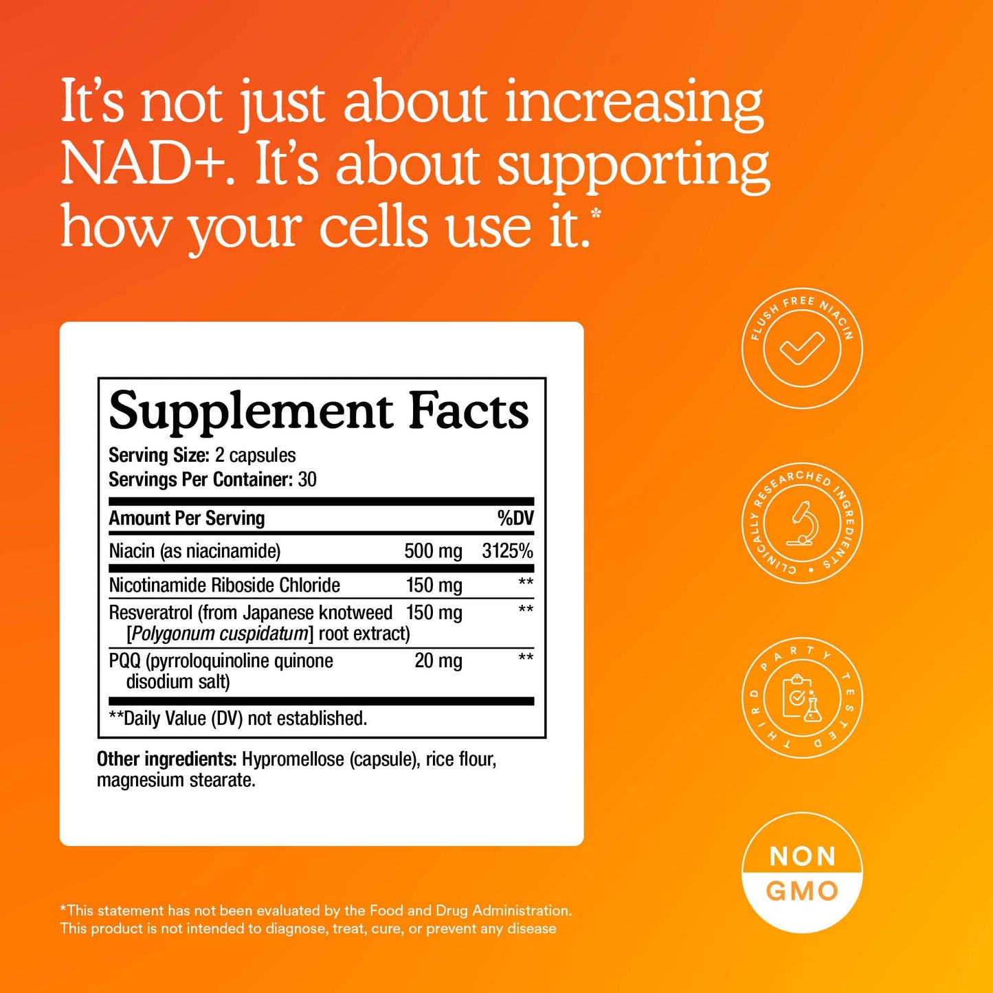 MitoQ NAD+ Dual Action Supplement - NAD+ Supplement with Nicotinamide Riboside (NR), Niacinamide, Resveratrol, & PQQ - Supports Cellular Energy, Focus