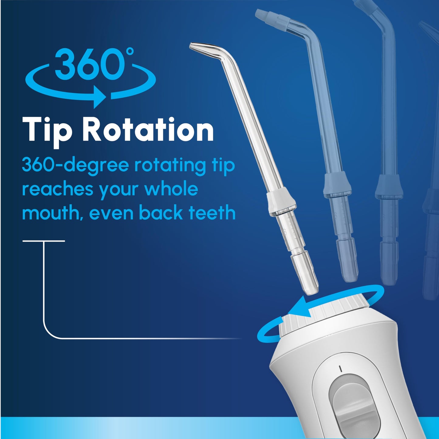 Waterpik Cordless Pearl Rechargeable Portable Water Flosser for Teeth, Gums, Braces Care and Travel, Extra Quiet, 4 Flossing Tips - ADA Accepted, WF-13 White, Amazon Exclusive