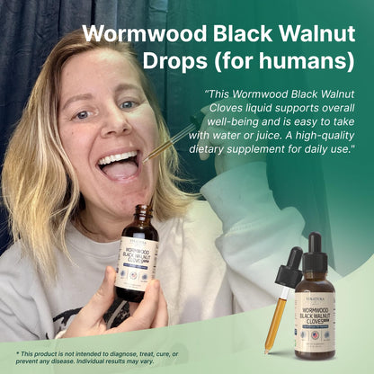 VINATURA Wormwood Black Walnut Cloves Liquid - Cleanse, Detox for Humans with Papaya Leaf and Pumpkin Seed,