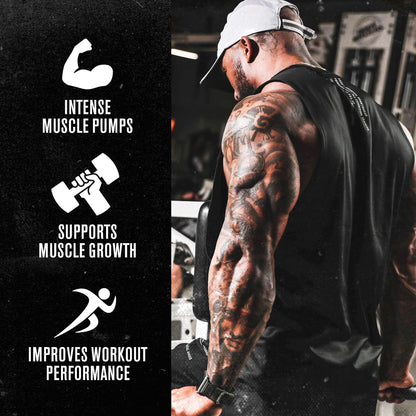 Jacked Factory N.O. XT Nitric Oxide Supplements for Men w/Nitrosigine L Arginine L Citrulline Supplement for Muscle Pumps & Vascularity - Pre Workout