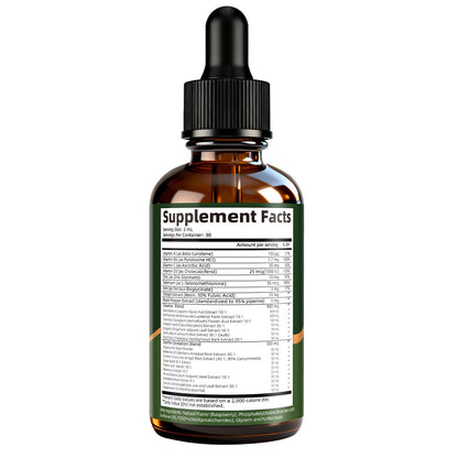 GrthNutr Black Walnut Wormwood Clove Tinture Cleanse for Humans - Gut Detox & Intestinal Health Digestive Support with Pumpkin, Oregano, Garlic Bulb