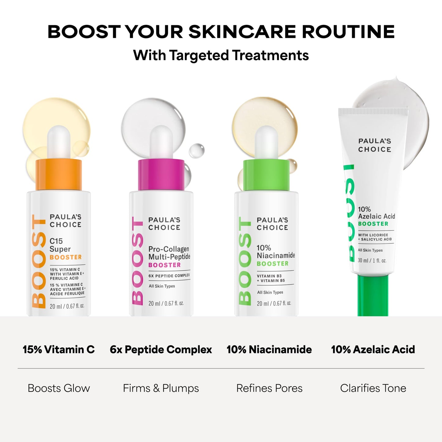 Paula’s Choice BOOST 10% Azelaic Acid Booster Cream Gel, Oil-Free Serum Fades Discoloration & Post-Blemish Marks, with Licorice Extract