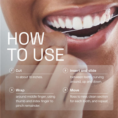 REACH Ultraclean Dental Floss, Mint, Plaque Remover for Teeth, Shred Resistant, Waxed, Easy on Gums & Teeth, Mint, Oral Care