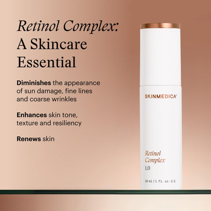 SkinMedica Retinol Serum 1.0 Complex - Serum for Face, Age-Defying Advanced Retinol Cream That Renews Skin and Diminishes