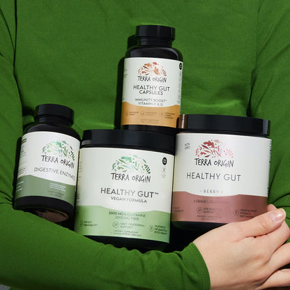 Healthy Gut Vegan Formula | with L-Glutamine and Clinically Proven ingredients | Supports Gut Permeability, gastrointestinal Support, Helps Alleviate