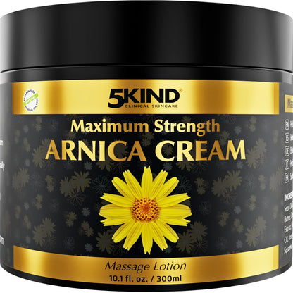 5kind Extra Strong Arnica Cream for Bruising and Swelling 10.1 Fl Oz - Arnica Bruise Cream Extra Strength Fast Healing Thin Skin - High Concentration Arnica Montana Extract for Bruises-Natural Formula 5kind clinical skincareBuy Supplements Australia