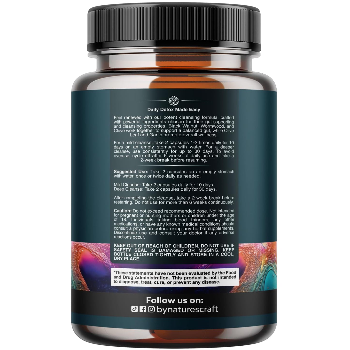 PARA-X Herbal Gut Health Supplement - Immune Support with Black Walnut Wormwood & Cloves - Supports Digestive Health & Gut Health for Women & Men