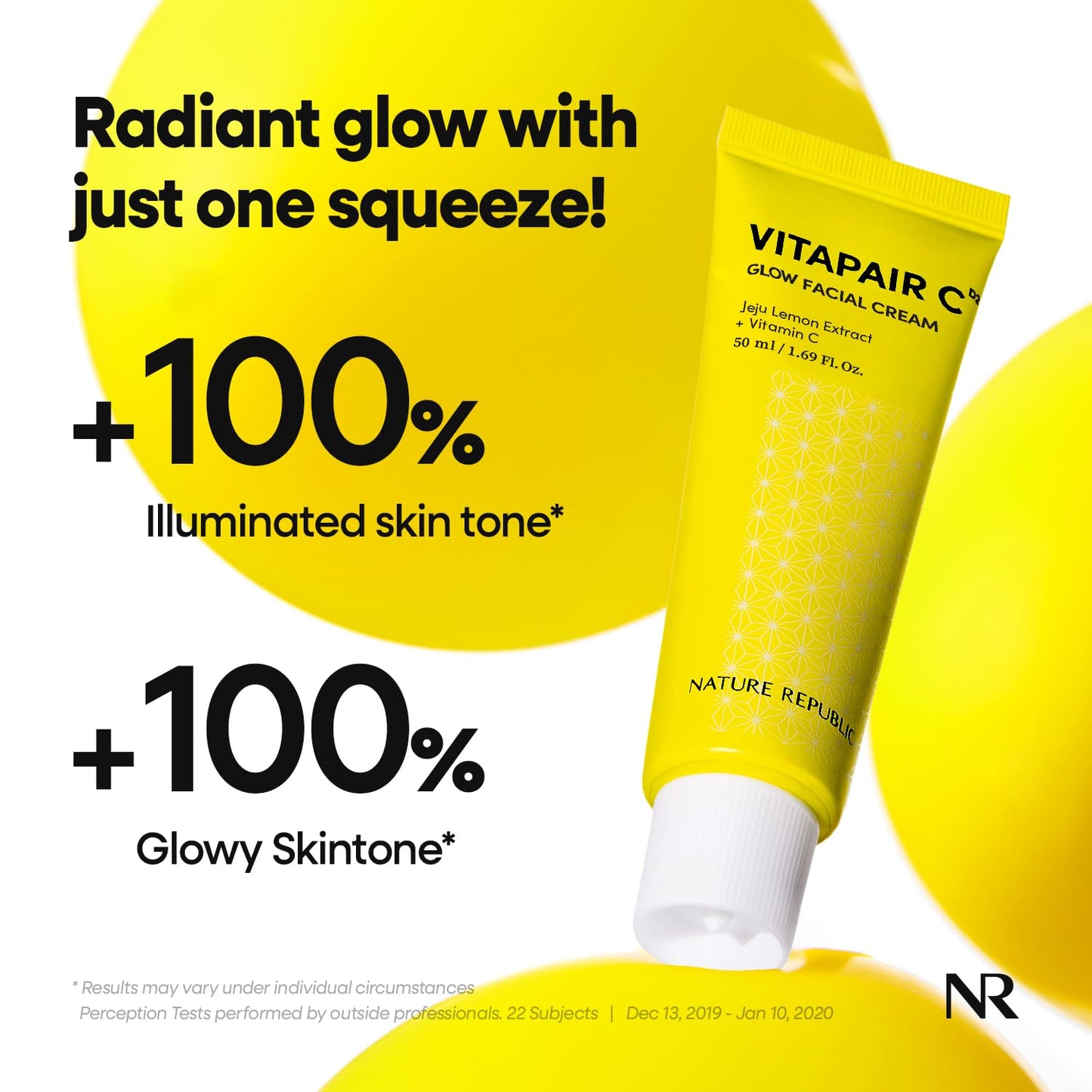 Nature Republic Vitapair C Glow Facial Cream | Vitamin Moisturizer for Radiance & Glow, Even-Looking Skin Tone, Long-Lasting Hydration