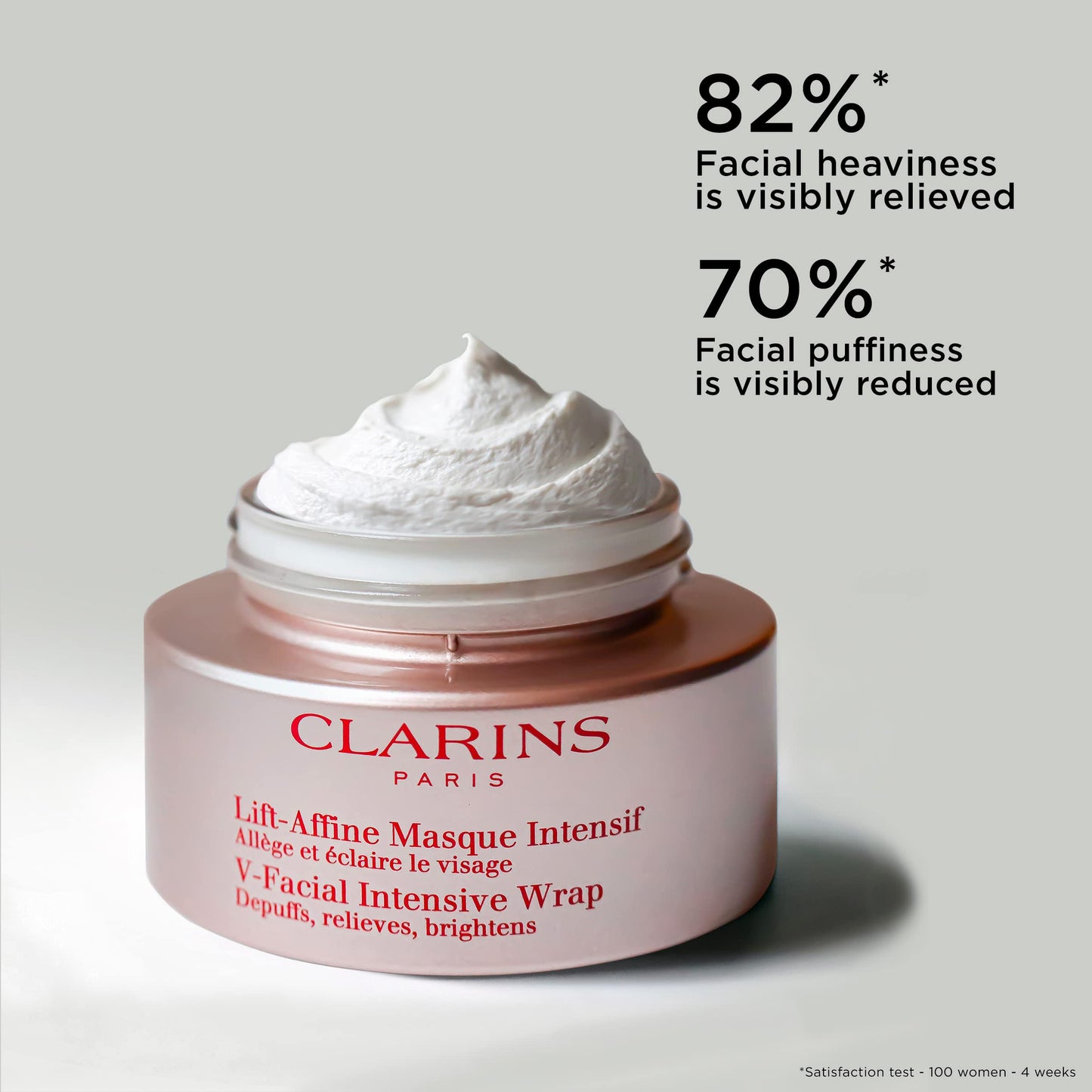 Clarins V-Facial Intensive Wrap Face Mask | Award-Winning Facial Contouring Mask | Visibly Reduces Puffiness and Swelling Caused by Stress,Heat and Hormonal Changes