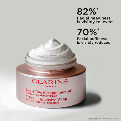 Clarins V-Facial Intensive Wrap Face Mask | Award-Winning Facial Contouring Mask | Visibly Reduces Puffiness and Swelling Caused by Stress,Heat and Hormonal Changes