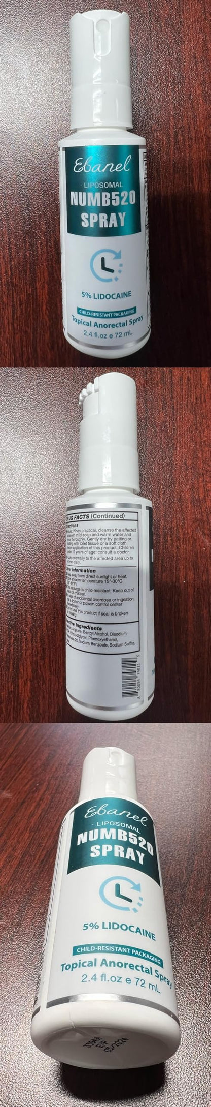 Ebanel Bundle of Lidocaine Numbing Cream, and Numbing Spray