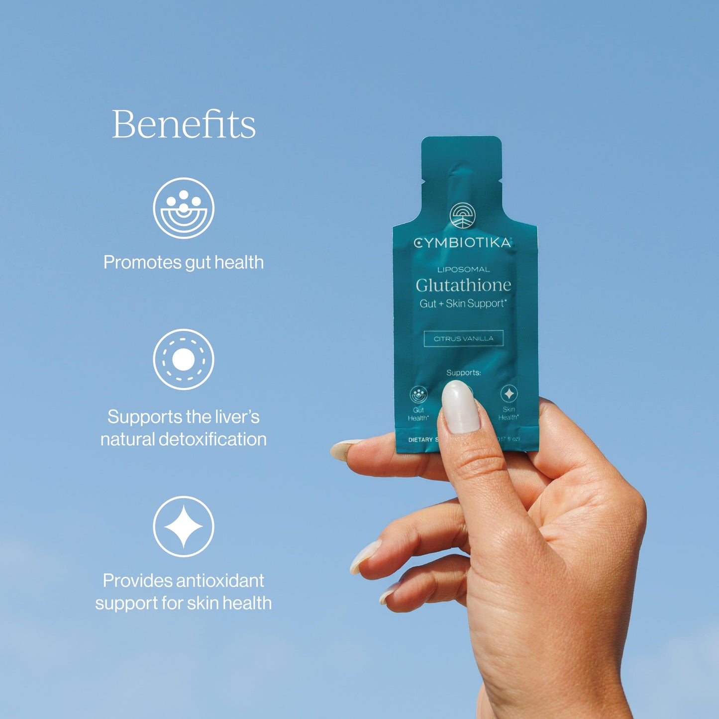 CYMBIOTIKA Liposomal Glutathione Supplement – PQQ, CoQ10 & Antioxidants for Detox, Brain, Energy, Immune Support – Advanced Absorption for Cellular Health