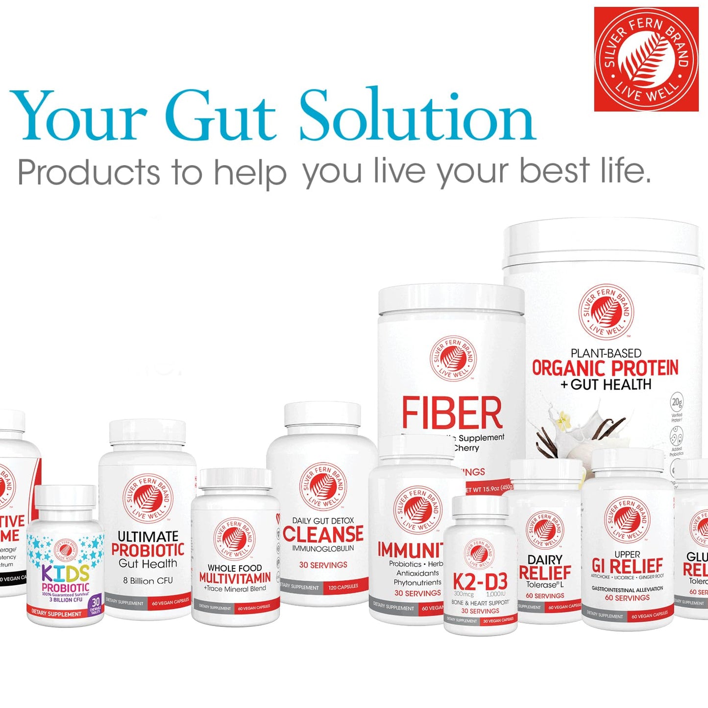 Silver Fern Brand Regularity Digestive Supplement - 2 Bottles = 60 Capsules = 60 Day Supply - Mucosave FG (Prickly Pear Polysaccharides