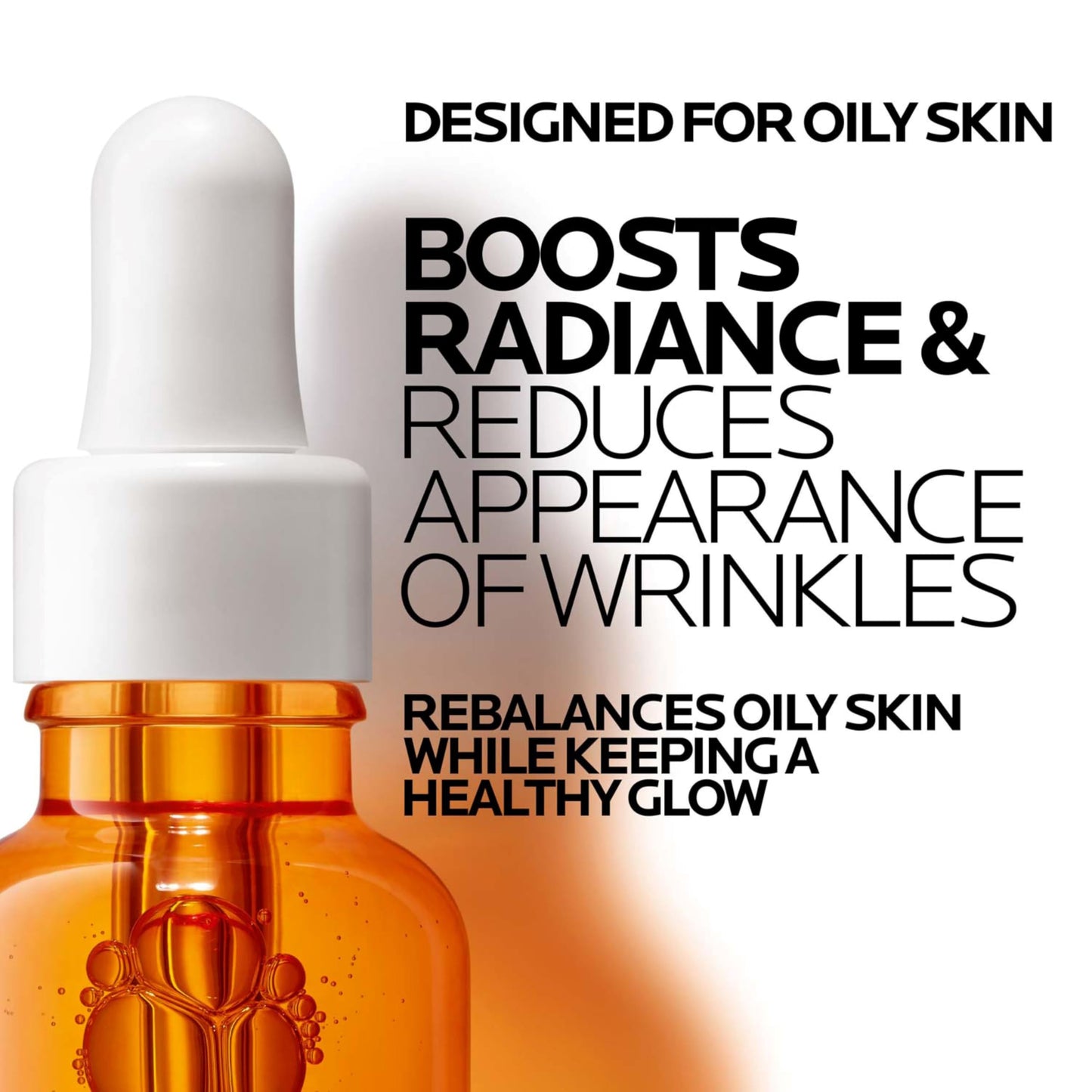 La Roche-Posay Pure 12% Vitamin C Oil Control Serum For Face With Hyaluronic Acid & Salicylic Acid, Hydrating Face Serum for Oily