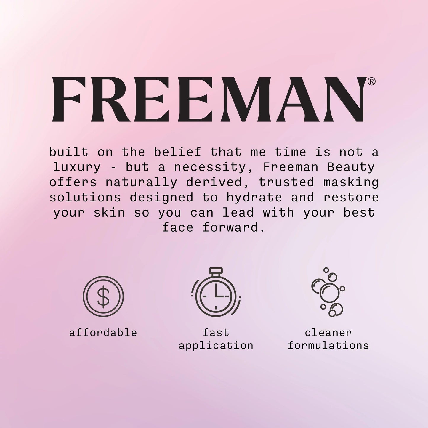 Freeman Exotic Blends French Pink Clay Peel-Off Face Mask, Pore Clearing Facial Mask, Detoxifies & Removes Impurities, Clean Skincare, For Normal & Combination Skin,