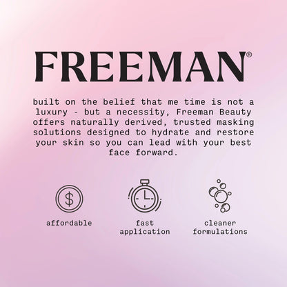 Freeman Exotic Blends French Pink Clay Peel-Off Face Mask, Pore Clearing Facial Mask, Detoxifies & Removes Impurities, Clean Skincare, For Normal & Combination Skin,