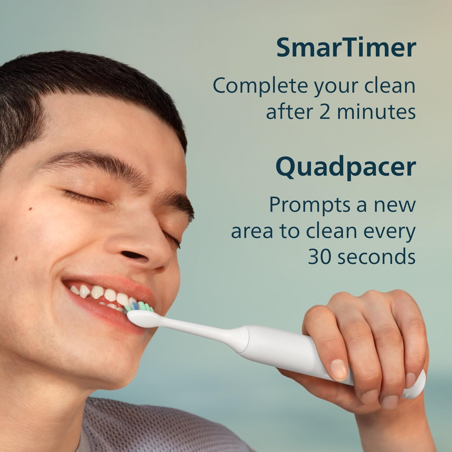 Philips Sonicare 4100 Series Electric Toothbrush - Sonic Toothbrush with Advanced Sonic Technology, Pressure Sensor, Two Intensity Settings,