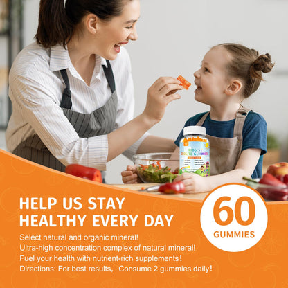 Zeolite Detox for Kids Gummies, Pure Natural Zeolite Clinoptilolite, Adults & Kids Heavy Metals, Focus, Gut & Immune Support