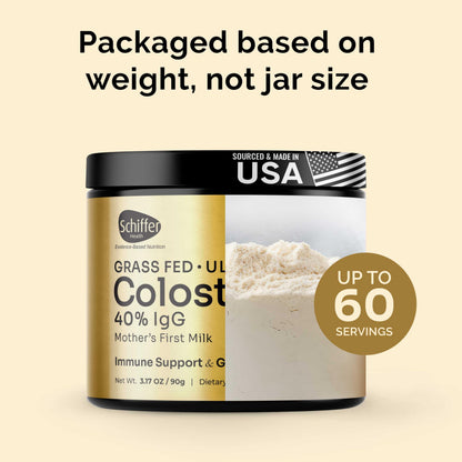 Premium Colostrum Supplement Highest IgG for Gut Health, Immune Support & Recovery Superfood, Anti-Age - Pure Grass-Fed Bovine Colostrum Powder