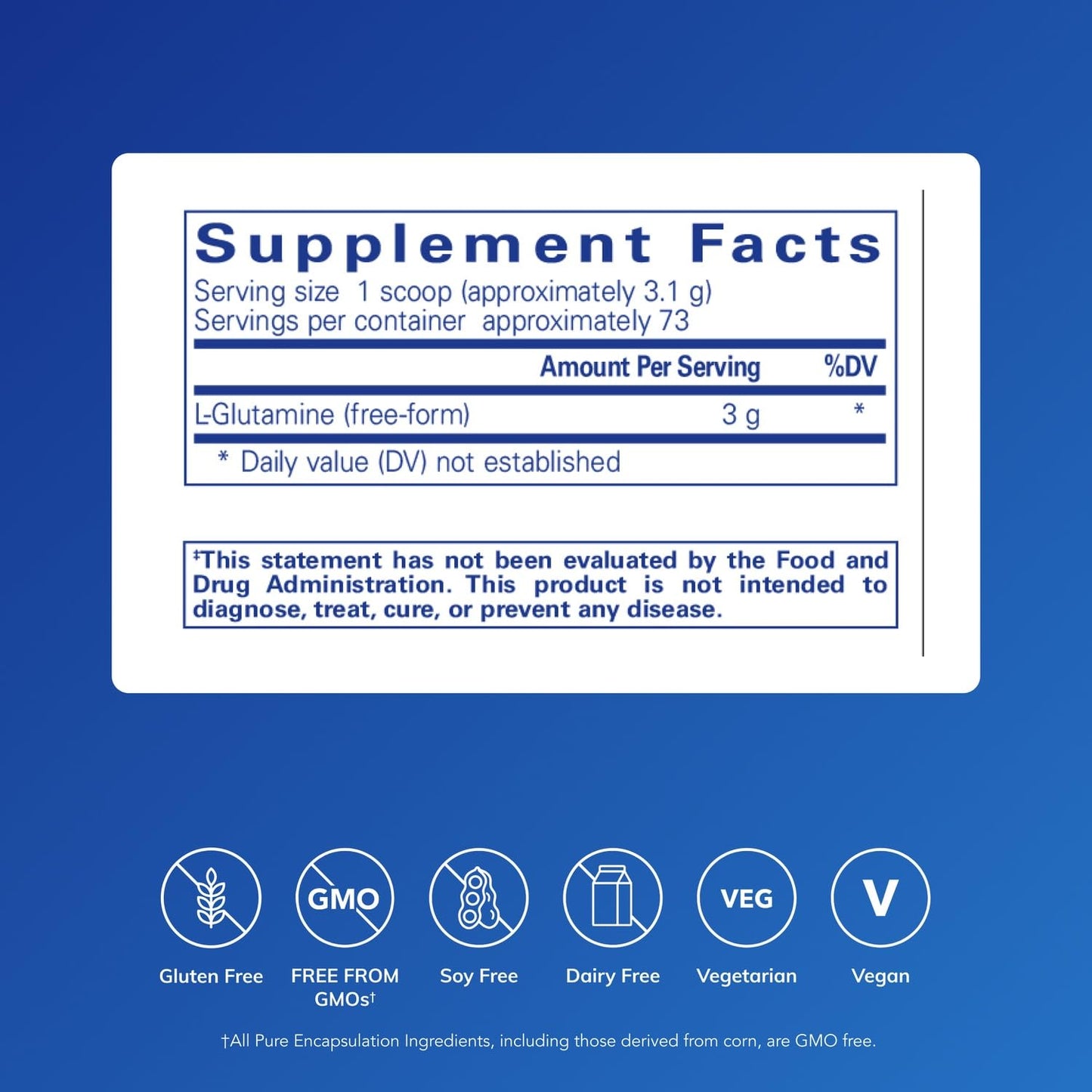 Pure Encapsulations L-Glutamine Powder - Supplement for Immune and Digestive Support, Gut Health and Lining, Metabolism, and Muscle Support*
