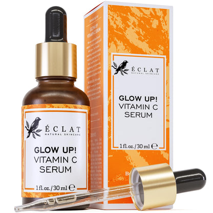 Eclat Skincare Vitamin C Serum - Skin Care for Dark Spots, Vitamin C Serum for Face with Hyaluronic Acid, Ferulic Acid, & Vit E