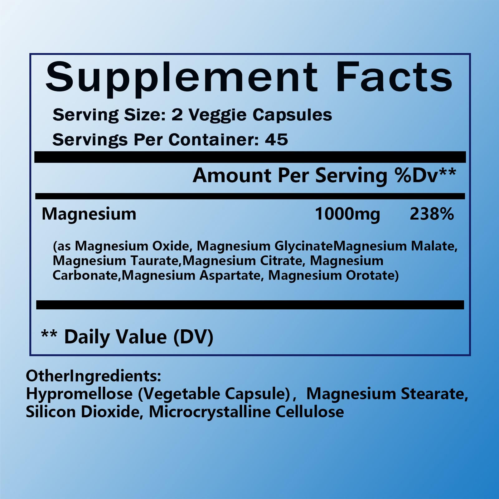 Magnesium Complex Supplement - 8 Elemental Magnesium 1000mg - Glycinate, Citrate, Malate, Taurate Chelated | Easy Absorption, Energy Support | Vegan Non-GMO, 90 Capsules (1pc) KFUKFU buy supplements Au