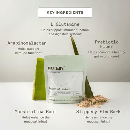 Amy Myers MD Leaky Gut Revive - Gluten-Free & Non-Dairy - Botanical Blend for Healthy Gut Support - GI Health Support with Prebiotic Fiber